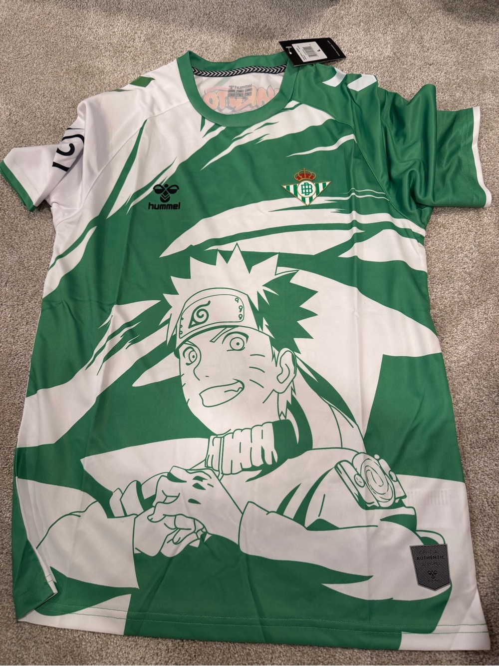 Hummel real betis Naruto shippuden jersey slim fit kit
